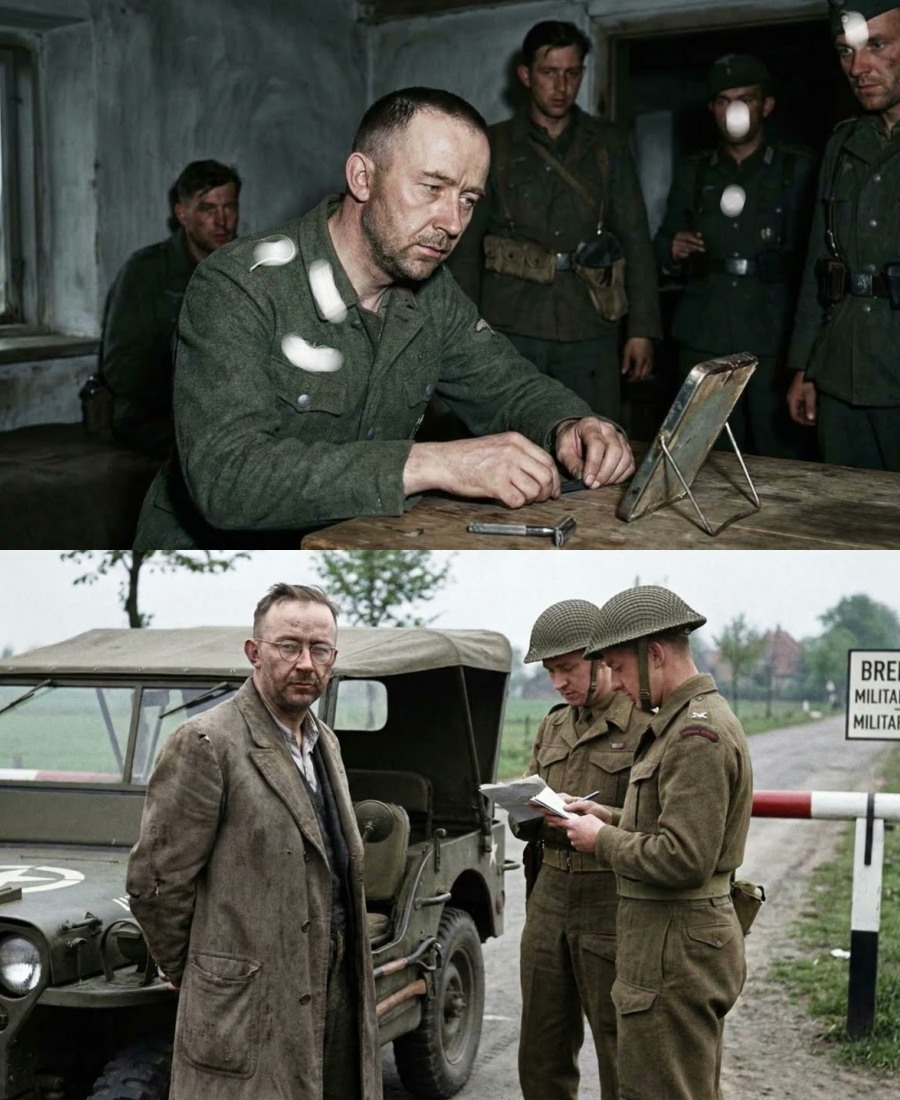 Als Himmler merkte, dass seine Verbrechen aufgedeckt worden waren.H - BuzzDay