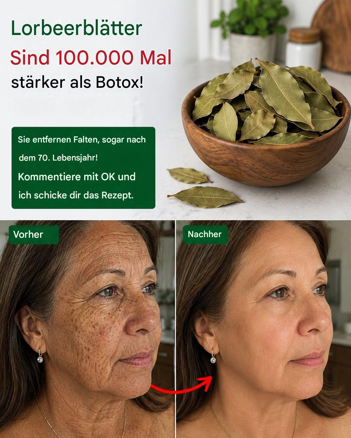 Lorbeerblätter gegen Falten: Das natürliche Mittel für glattere, jugendlichere Haut - BuzzDay