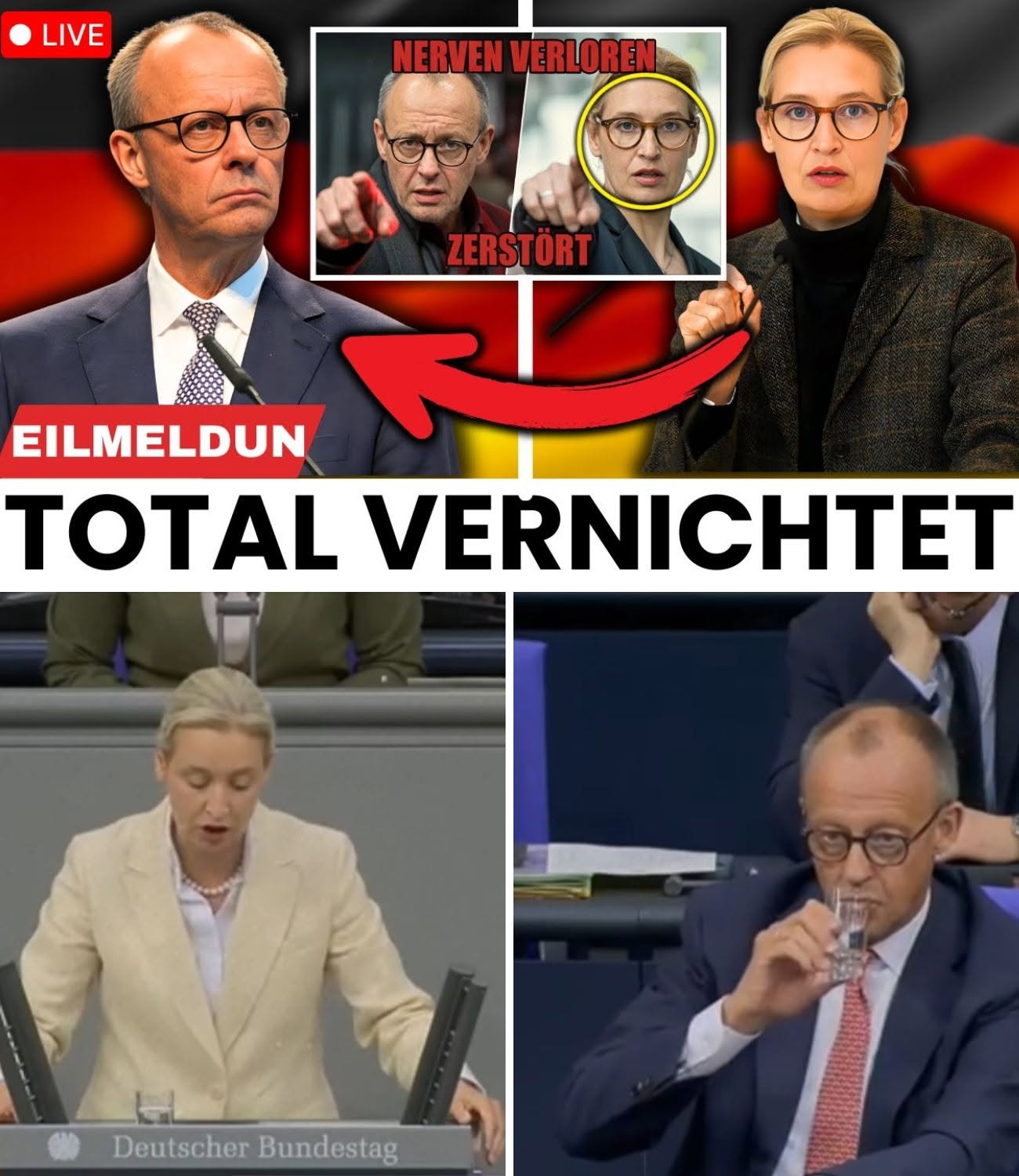 Merz und Weidel: Ein Schlagabtausch, der für politische Debatten sorgt . hyn - BuzzDay