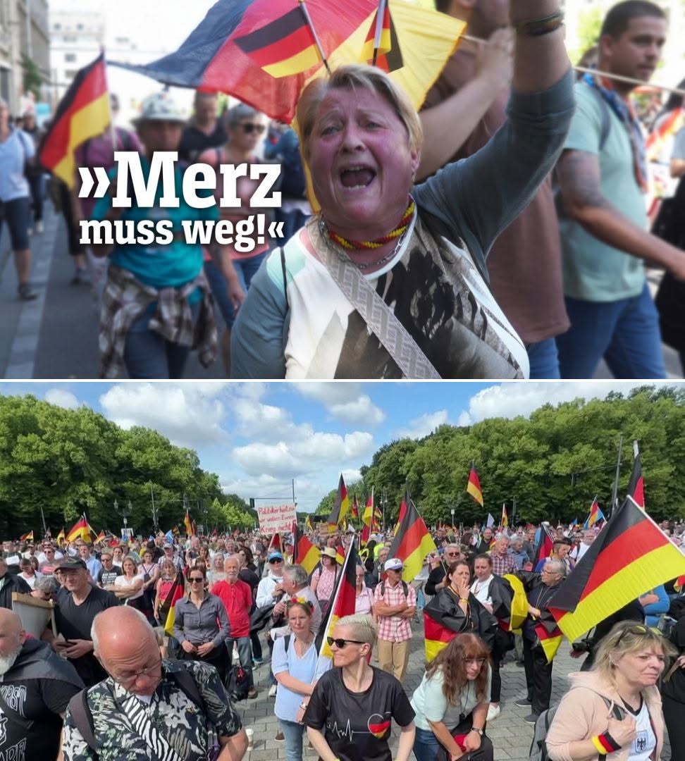 Merz als Lügenbold bezeichnet Tausende demonstrieren in Berlin gegen die Politik.H - BuzzDay