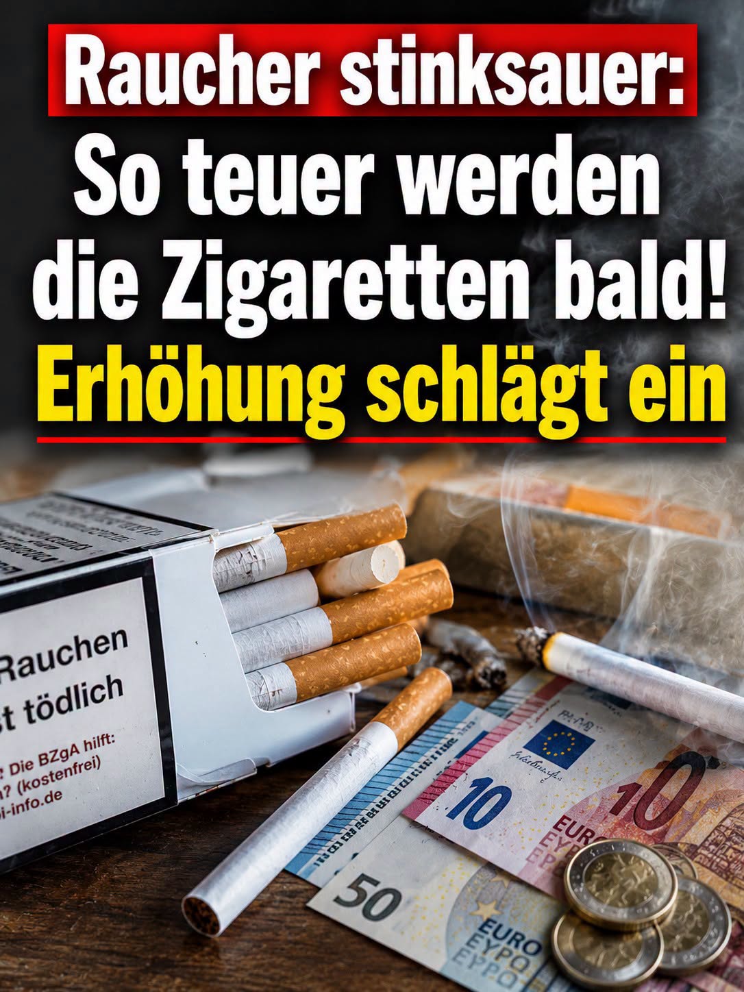 Zigarettenpreise explodieren – wie viel kostet bald eine Packung?.H - BuzzDay