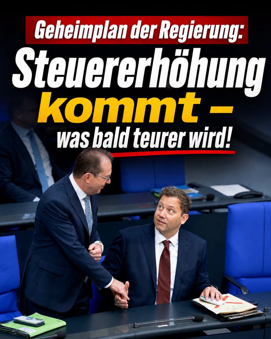 Geheimplan enthüllt: Milliarden-Steuererhöhung soll Haushaltsloch in Rekordzeit stopfen!.H - BuzzDay