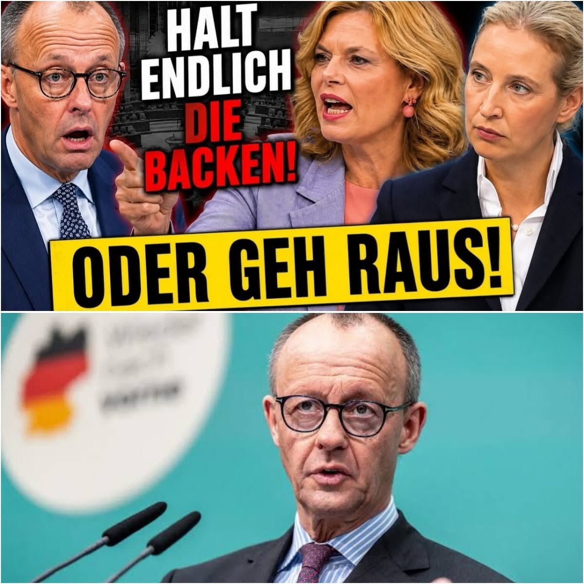 Friedrich Merz wurde von seinen Mitspielern unauffällig ausgewechselt, und Alice Weidel versetzte dem CDU den K.o.-Schlag. hyn - BuzzDay
