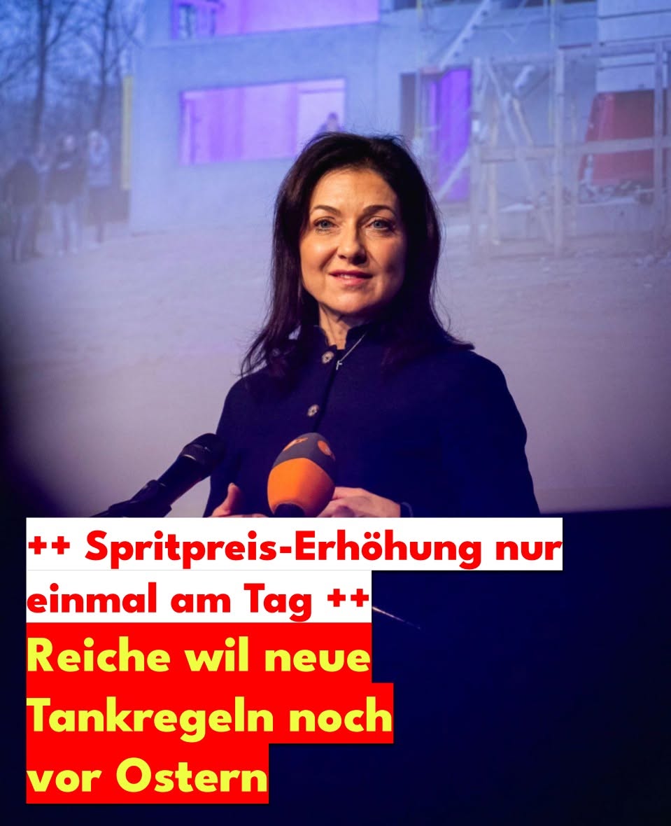Spritpreis-Erhöhung nur einmal am Tag: Reiche will neue Tankregeln noch vor Ostern.H - BuzzDay