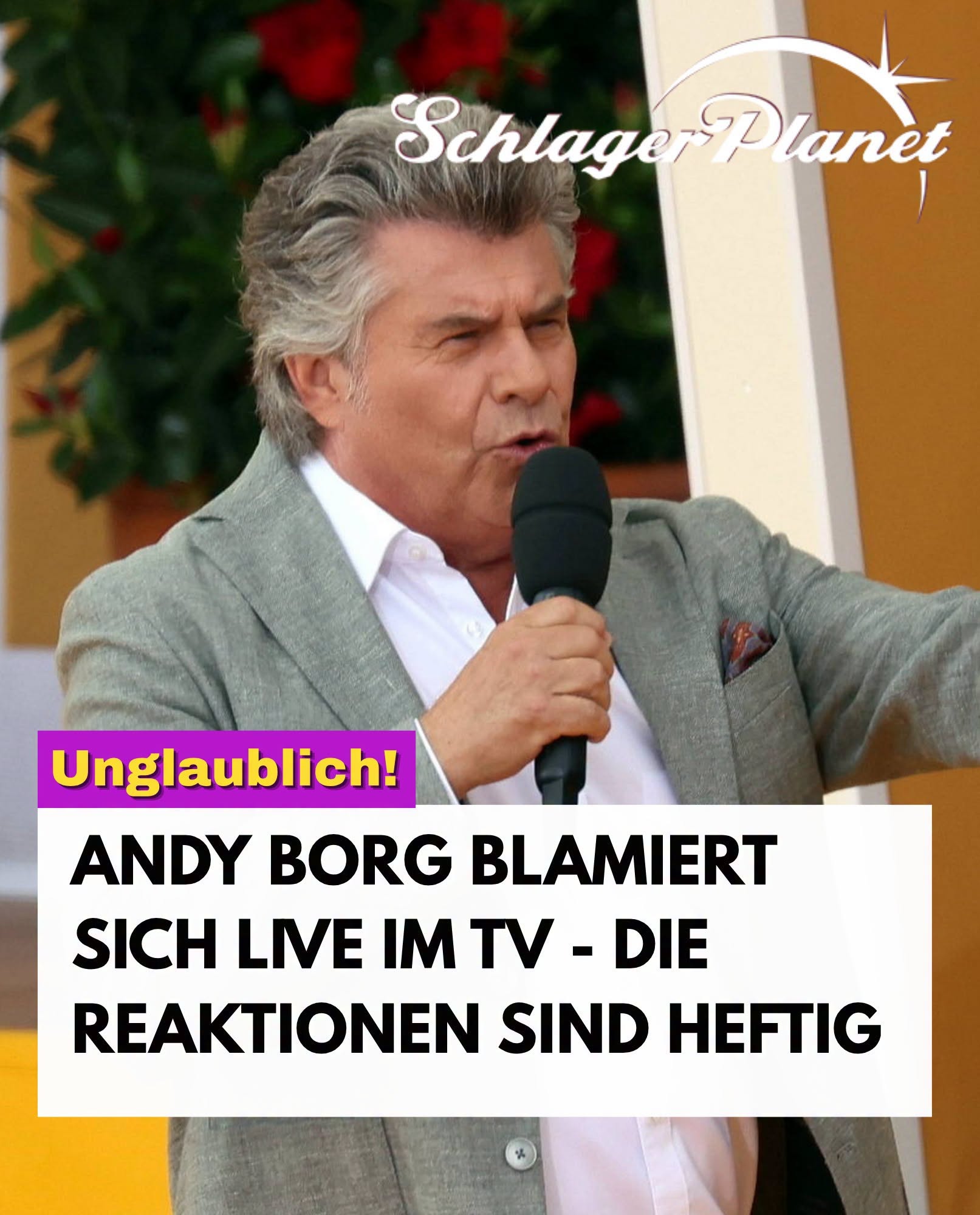 Peinliche Panne: Andy Borg blamiert sich live im TV.H - BuzzDay
