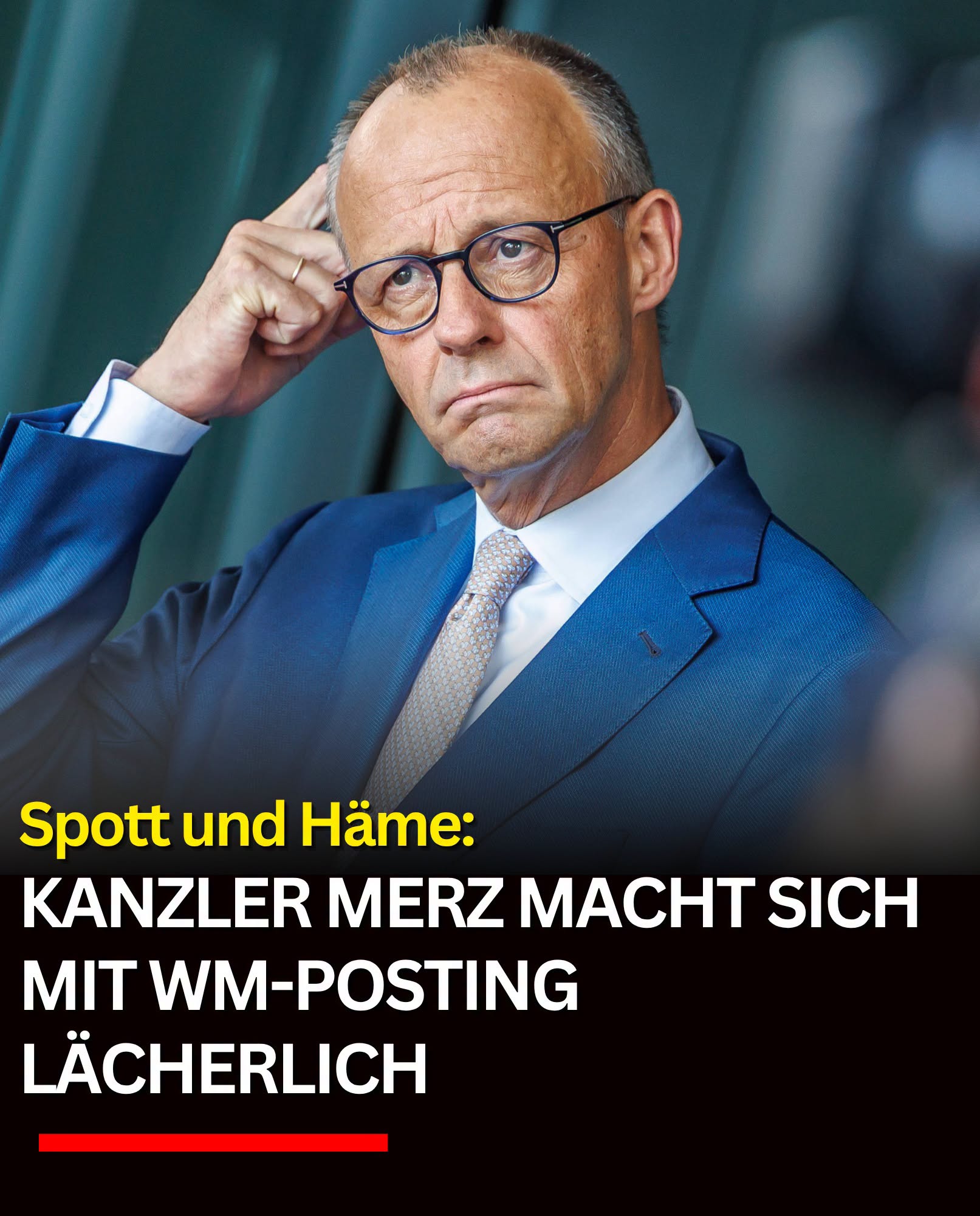 Spott und Häme: Kanzler Merz macht sich mit Posting lächerlich.H - BuzzDay