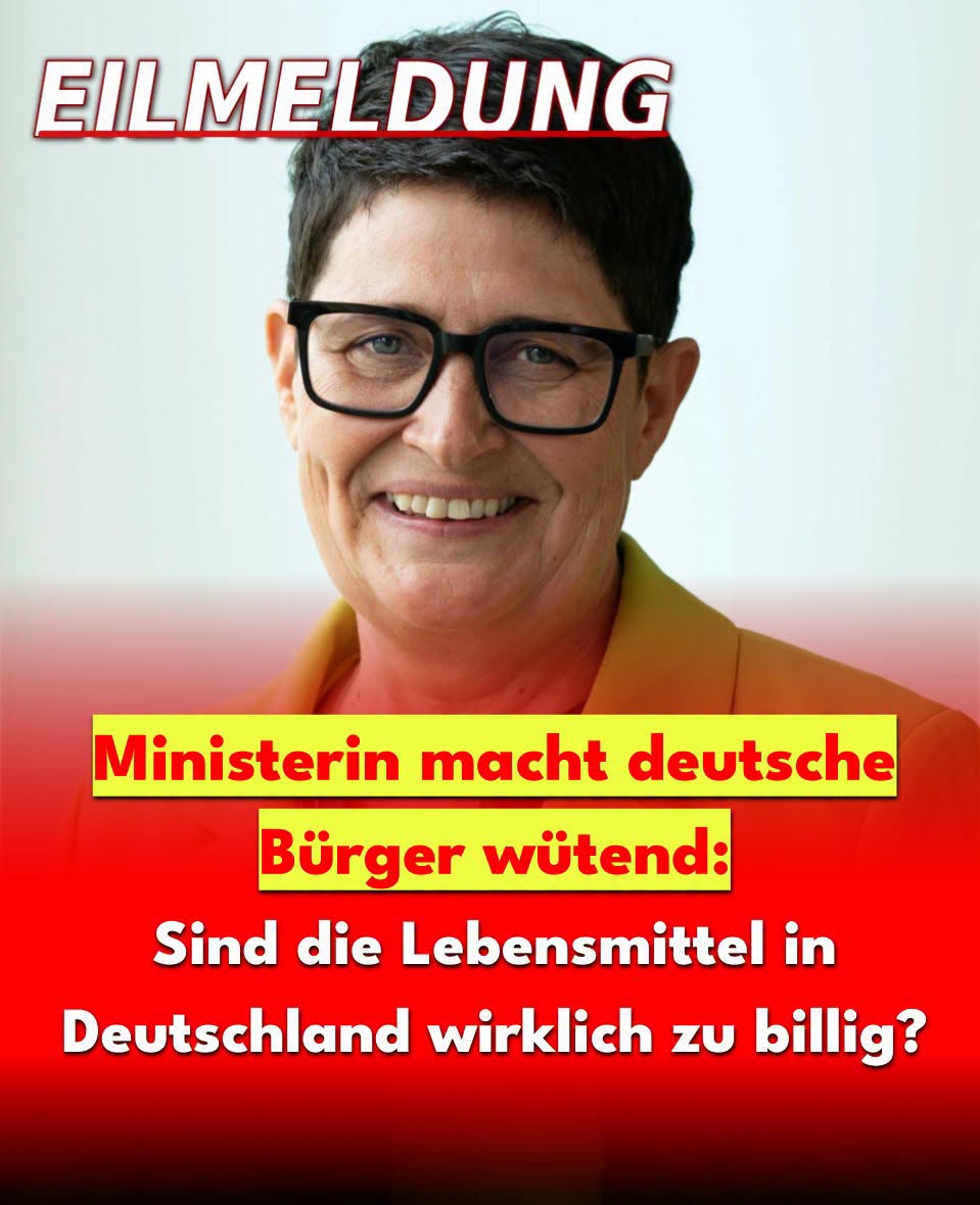 Ministerin schockt mit Behauptung: Lebensmittel zu billig Deutschlands echtes Problem!.H - BuzzDay