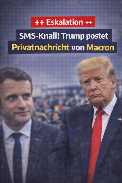 SMS-Eklat vor Davos! Trump teilt Chat mit Macron und Nato.H - BuzzDay