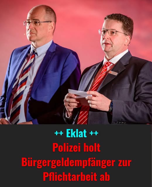 Polizei holt Bürgergeldempfänger zur Pflichtarbeit – Landrat packt aus, was sie wirklich erleben.H - BuzzDay