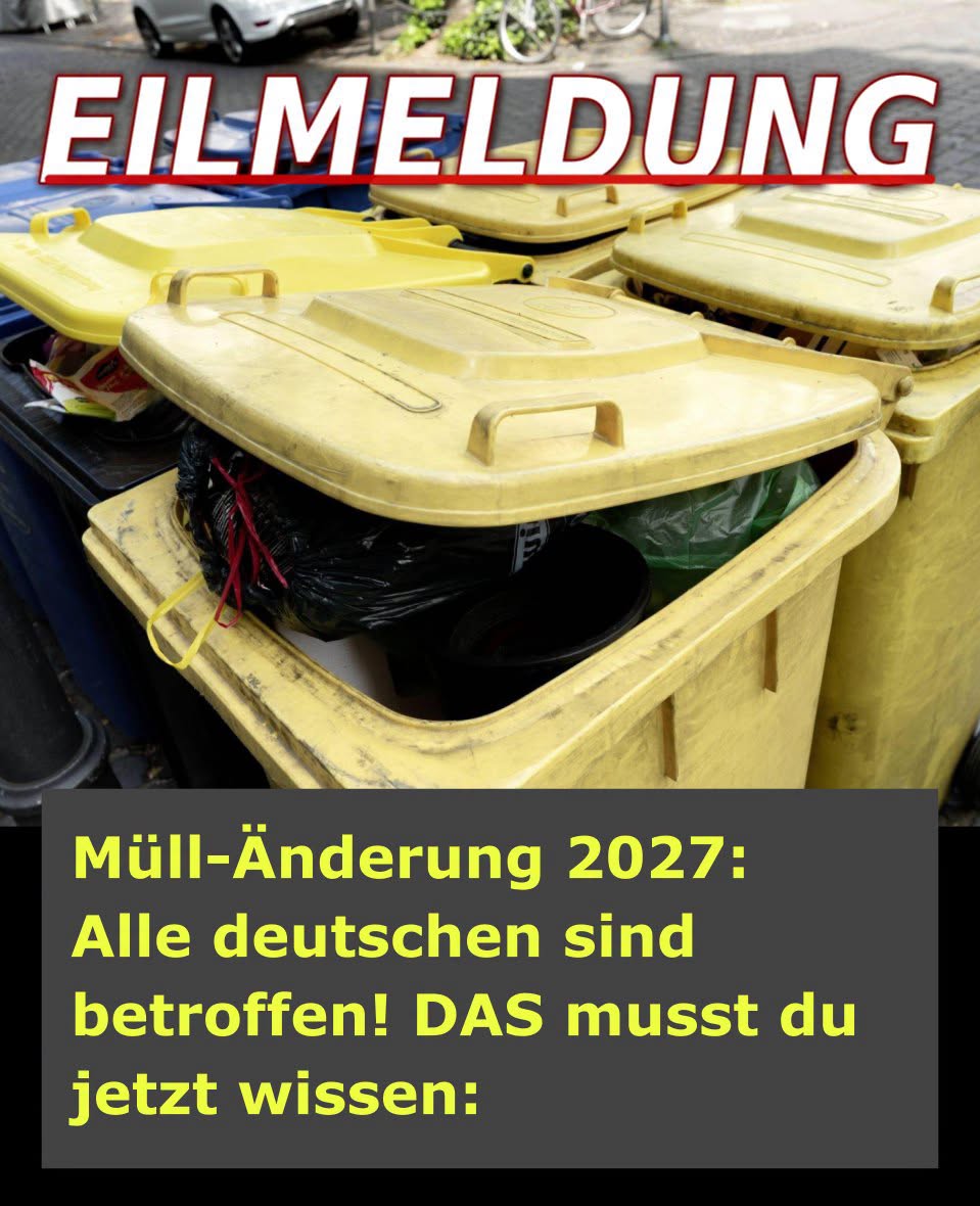 Schon ab Januar: Mülländerung in Deutschland!.H - BuzzDay